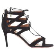 Aquazzura Pre-owned Pre-owned Mocka sandaler Black, Dam