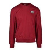 Diesel Bomullsblandning Sweatshirt Red, Herr