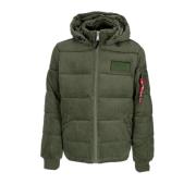 Alpha Industries Salvia Grön Puffer Cord Jacka Green, Herr