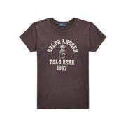 Ralph Lauren Tee-shirt Polo Bear 1967 Brown, Dam