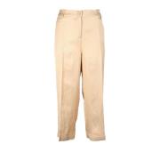 Twinset Trousers Beige, Dam