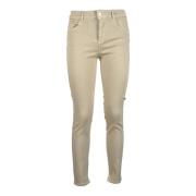 Nenette Klassiska jeans med stretchmaterial Beige, Dam