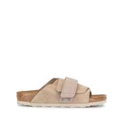 Birkenstock Suede Sandaler med Enkel Rem Beige, Dam