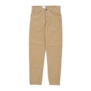 Carhartt Wip Sammet långa byxor Regular Fit Beige, Herr