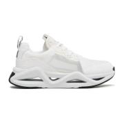 Emporio Armani EA7 Vita Herr Sneakers med Svarta Insatser White, Herr