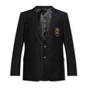 Dolce & Gabbana Ullblazer med applikation Black, Herr