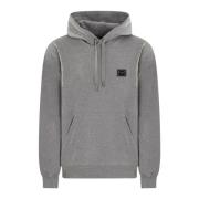 Dolce & Gabbana Jersey hoodie för män Gray, Herr