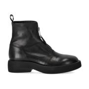 Elena Iachi Svart dragkedja ankelboot Black, Dam