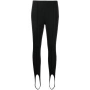 Polo Ralph Lauren Casual Svarta Leggings med Polyester Black, Dam