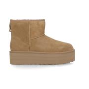 UGG Beige Mocka Ankelboots för Kvinnor Beige, Dam