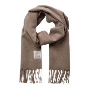 Sofie Schnoor Mjuk Beige Ullhalsduk med fransar Beige, Dam