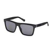 Guess Stiliga solglasögon med svart acetatram Black, Unisex