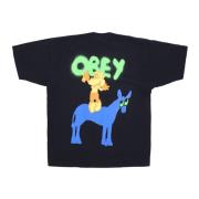 Obey Svart Heavyweight Tee Off T-shirt Black, Herr