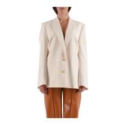 Patrizia Pepe Twill överjacka med stretchtyg Beige, Dam