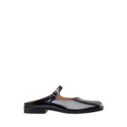 Maison Margiela Polerat läder Mary-Jane Mules Black, Dam