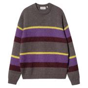 Carhartt Wip Randig Stickad Tröja Aura Multicolor, Herr