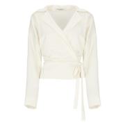 Philosophy di Lorenzo Serafini Ivory Blus med Spetsdetaljer och V-ring...