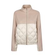 Marella Vadderad polyesterjacka Beige, Dam