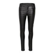 Kaffe Coated Jeans Svart Djup Stilfull Black, Dam