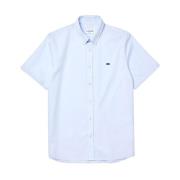 Lacoste Premium bomull regular fit skjorta med vichy rutmönster Blue, ...