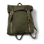 Campomaggi Canvas/Läder Ryggsäck, Militärgrön Green, Unisex