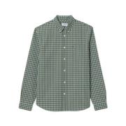 Lacoste Poplin Skjorta Långärmad Green, Herr