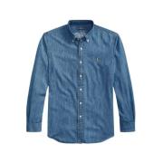 Polo Ralph Lauren Custom Fit Denim Skjorta Blue, Herr