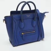 Celine Vintage Pre-owned Laeder totevskor Blue, Dam