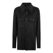 Saint Laurent Svart Chemise Skjorta Black, Dam