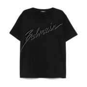 Balmain Svarta T-shirts och Polos Black, Herr