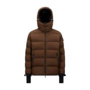 Moncler Huvad Ski Dunjacka Brun Brown, Herr