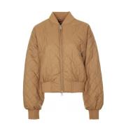 Carhartt Wip Quiltad bomberjacka med ståkrage Beige, Dam