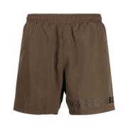 Hugo Boss Grön Dolphin Logo Badshorts Green, Herr