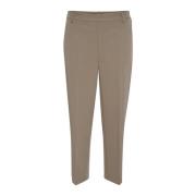 Kaffe Modern Cropped Byxor Major Brown Beige, Dam