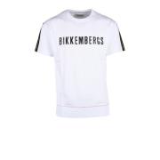 Bikkembergs Vit T-shirt för män White, Herr