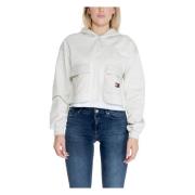 Tommy Jeans Höst/Vinter Dam Bomull Sweatshirt Kollektion Beige, Dam