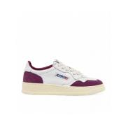 Autry Medalist Low Läder Sneakers Purple, Dam