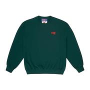 Bally Ekologisk Bomull Crewneck Sweatshirt Green, Dam