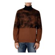 Antony Morato Herr Brun Turtleneck Stickat Brown, Herr