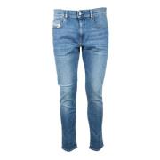 Diesel Klassiska Denim Jeans med Elastanblandning Blue, Herr