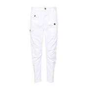 Dsquared2 Slim Fit Bomull Stretch Byxor White, Herr