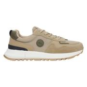 Estro Dam Beige Sneakers tillverkade av Mjuka Textilier & Eco-Läder ES...