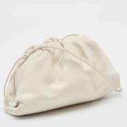 Bottega Veneta Vintage Pre-owned Laeder kuvertvskor White, Dam