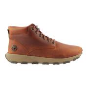 Timberland Orange Fullkorn Läderskor Brown, Herr