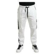 Dolce & Gabbana Vit Bomullsblandning Joggers White, Herr