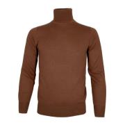 Cashmere Company Brun Cashmere Silke Slim Fit Tröja Brown, Herr