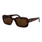 Saint Laurent Stiliga solglasögon SL M130 Brown, Dam