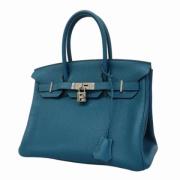 Hermès Vintage Pre-owned Laeder handvskor Blue, Dam