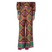 Manoush Färgglada Jaipur Print Lösa Byxor Multicolor, Dam