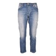 Dondup Bomull Elastan Jeans Blue, Herr